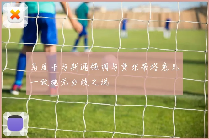 乌度卡与斯通强调与费尔蒂塔意见一致绝无分歧之说